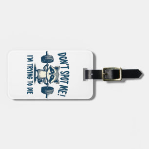 Etiqueta Para Maletas No me veas, estoy tratando de usar un mapache de F