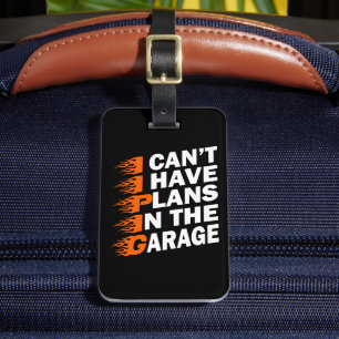 Etiqueta Para Maletas No puedo tener planes en el vagón de Garage
