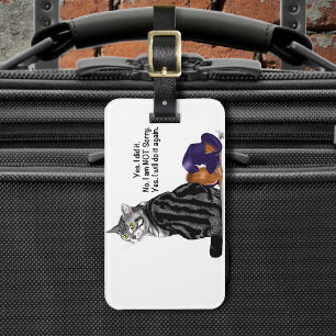 Etiqueta Para Maletas No Remorby Tabby Cat Funny