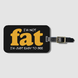 Etiqueta Para Maletas No soy gordo