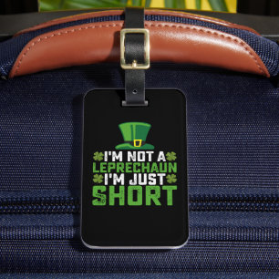 Etiqueta Para Maletas No soy un Leprechaun, soy el St Patrick's corto