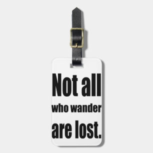 Etiqueta Para Maletas No todo que Wander se pierde redacta