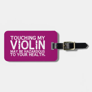 Etiqueta Para Maletas No toques mi violín