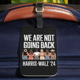 Etiqueta Para Maletas No Vamos a Volver Kamala Harris Waltz 24 
