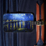 Etiqueta Para Maletas Noche estrellada sobre el Ródano por van Gogh<br><div class="desc">Noche estrellada sobre el Ródano,  famosa pintura de Vincent van Gogh</div>