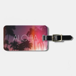 Etiqueta Para Maletas Noche tropical de Aloha