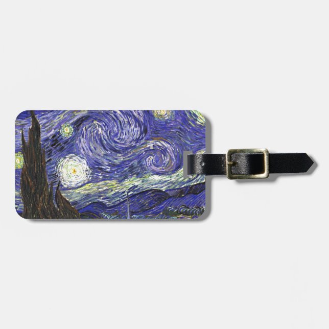 Etiqueta Para Maletas Noche Van Gogh Starry (Frente Horizontal)