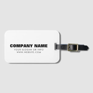 Etiqueta Para Maletas Nombre comercial   Blanco blanco limpio y simple M