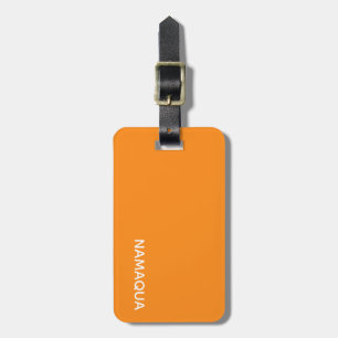 Etiqueta Para Maletas nombre de color naranja Namaqua
