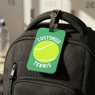 Etiqueta Para Maletas Nombre de equipo de tenis personalizado / Texto pe