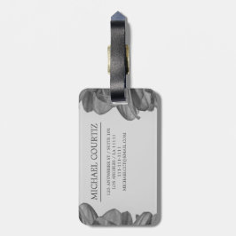 Etiqueta Para Maletas Nombre de guión de viajero Monograma de personaliz