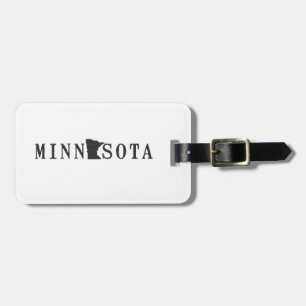 Etiqueta Para Maletas Nombre de Minnesota con la letra formada estado