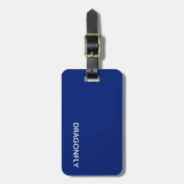 Etiqueta Para Maletas Nombre del color azul de la libélula