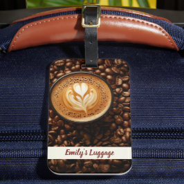 Etiqueta Para Maletas Nombre del descanso del café