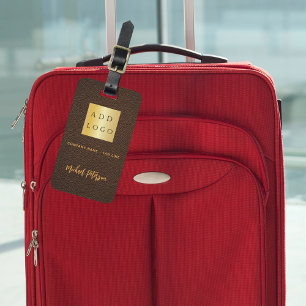 Etiqueta Para Maletas Nombre del logotipo de la compañía de comercio de 