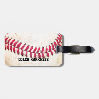 Etiqueta Para Maletas Nombre del personalizado del béisbol del vintage