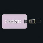 Etiqueta Para Maletas Nombre moderno de caligrafía de escritura a mano S<br><div class="desc">Fuente moderna combinada con caligrafía de escritura a mano.</div>