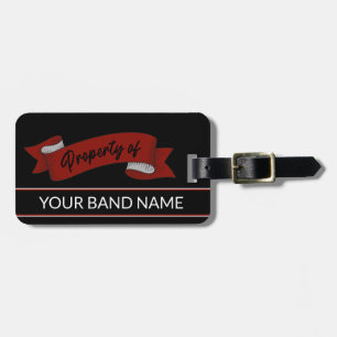 Etiqueta Para Maletas Nombre personalizado Banda Rockabilly Tattoo Rock
