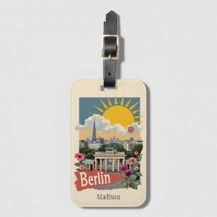 Etiqueta Para Maletas Nombre personalizado Berlín, Alemania
