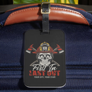 Etiqueta Para Maletas NOMBRE personalizado Bombardero primero en último