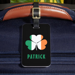 Etiqueta Para Maletas Nombre personalizado Celtic Ireland Shamrock Irish