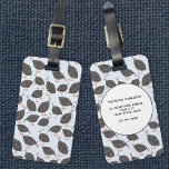 Etiqueta Para Maletas Nombre personalizado del patrón de pájaro de Guine<br><div class="desc">Un rebaño de gallinas de pintadas,  perfecto para tu criador de aves de corral favorito,  aves o cualquiera que ame estas extravagantes aves. Cambiar los detalles de contacto en la parte posterior.</div>