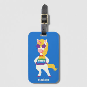Etiqueta Para Maletas Nombre personalizado Gay Unicorn
