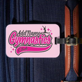 Etiqueta Para Maletas NOMBRE personalizado Gimnasia de salto dividido de