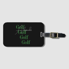 Etiqueta Para Maletas Nombre personalizado Golf moderno