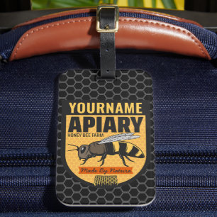 Etiqueta Para Maletas NOMBRE personalizado Granja de colmenas amorosas d