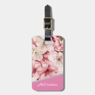 Etiqueta Para Maletas Nombre personalizado Hermoso Sakura Cherry Blossom