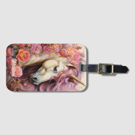Etiqueta Para Maletas Nombre personalizado lindo unicornio