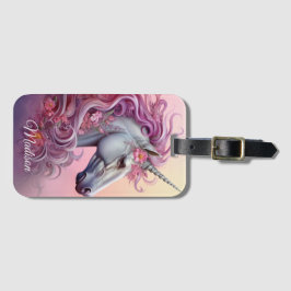 Etiqueta Para Maletas Nombre personalizado lindo unicornio