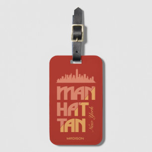 Etiqueta Para Maletas Nombre personalizado Manhattan Nueva York