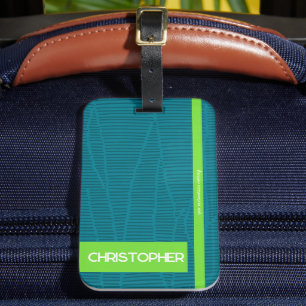 Etiqueta Para Maletas Nombre personalizado moderno