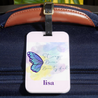 Etiqueta Para Maletas nombre personalizado mujeres modernas 