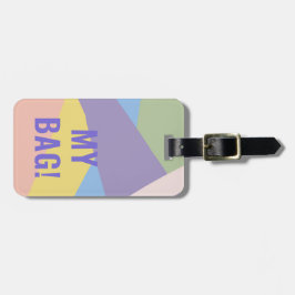 Etiqueta Para Maletas Nombre personalizado My Bag Pastel Colores Persona