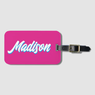 Etiqueta Para Maletas Nombre personalizado retro regalo de vintage Groov
