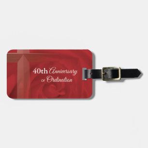 Etiqueta Para Maletas Nombre personalizado sacerdote aniversario ordenac