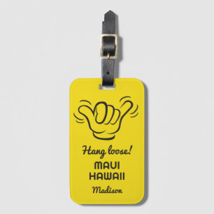 Etiqueta Para Maletas Nombre personalizado, ubicación y color Shaka