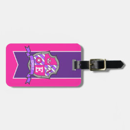 Etiqueta Para Maletas Nombre y dirección personalizados del escudo de Un