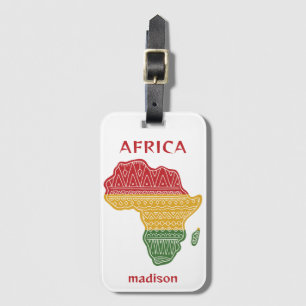 Etiqueta Para Maletas Nombre y texto personalizados de África