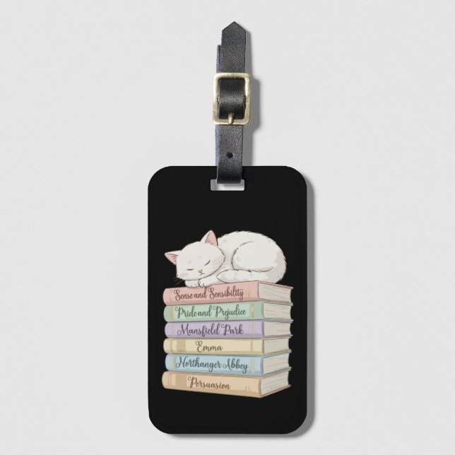 Etiqueta Para Maletas Novelas de Jane Austen IX (Anverso vertical)