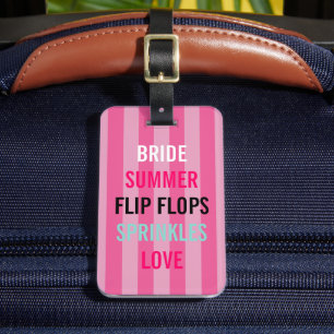 Etiqueta Para Maletas Novia de verano de CO Novia personalizada de la fi