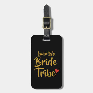 Etiqueta Para Maletas Novia Personalizada Tribu Corazón Rojo