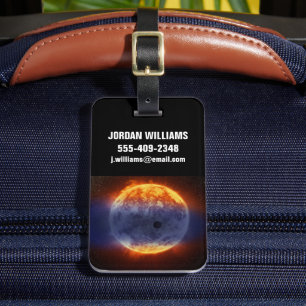 Etiqueta Para Maletas Nube De Gas De Hidrógeno Fuera Del Exoplaneta Gj 3