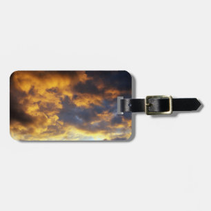 Etiqueta Para Maletas Nubes de atardecer