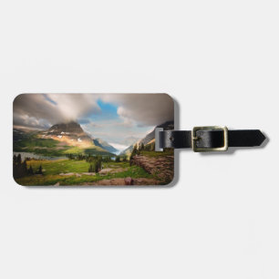 Etiqueta Para Maletas Nubes que barren a través de las montañas