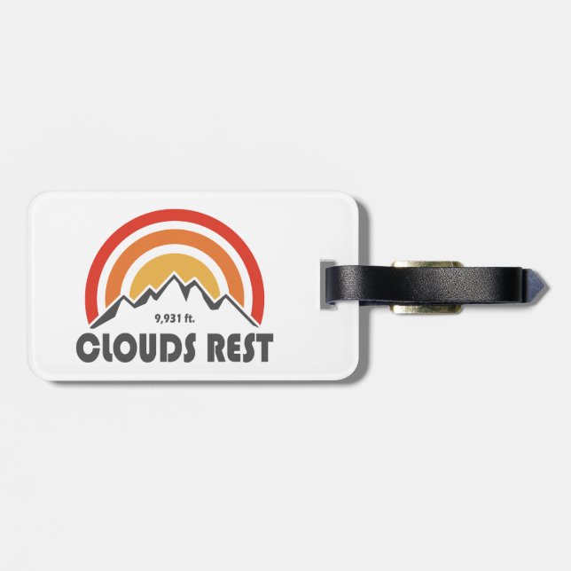 Etiqueta Para Maletas Nubes Rest Mountain Yosemite (Atrás Horizontal)