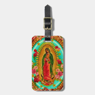 Etiqueta Para Maletas Nuestro Virgen María mexicano del santo de señora